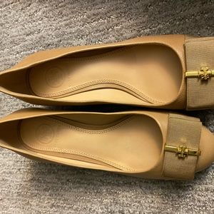 COPY - Tory Burch dress shoe wedge   Tan